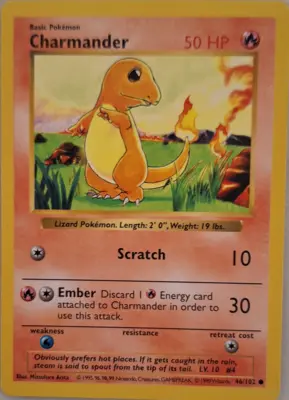Shadowless Base Set card example