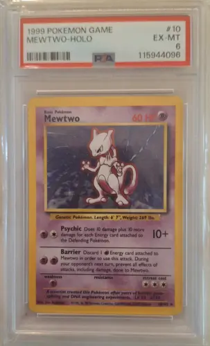 PSA graded card label