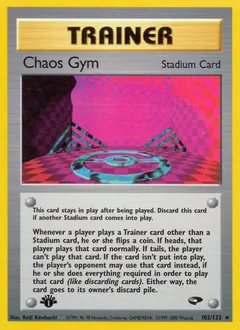 A picture of the Chaos Gym Pokemon card from Gym Challenge