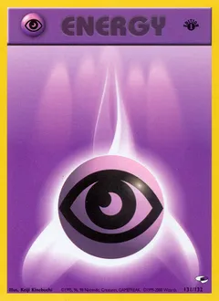 A picture of the Psychic Energy Pokemon card from Gym Heroes