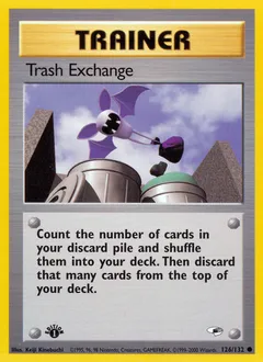 A picture of the Trash Exchange Pokemon card from Gym Heroes