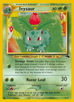 A picture of the Ivysaur Pokemon card from Southern Islands