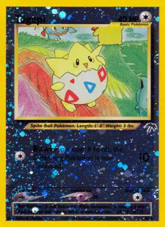 A picture of the Togepi Pokemon card from Southern Islands